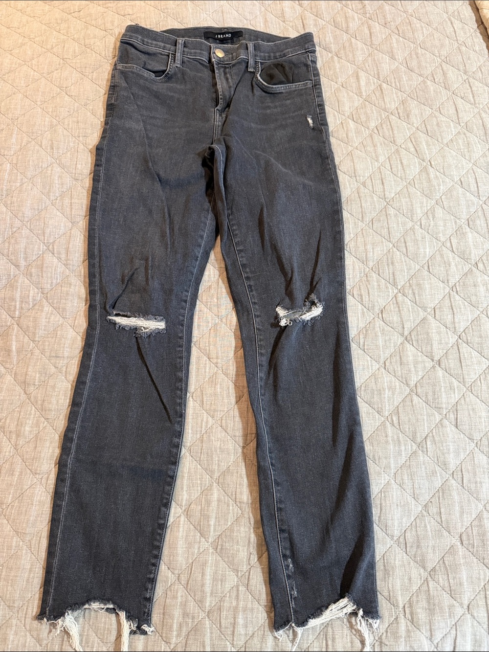 J BRAND High-Rise Black Distressed Women’s Jeans